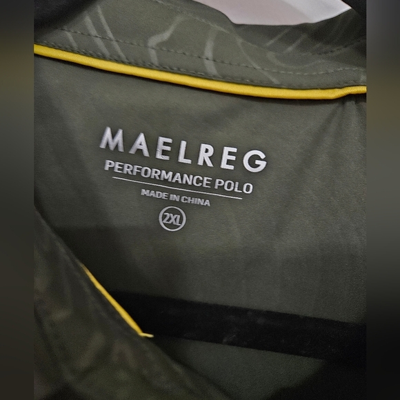 NEW MAELREG MENS XXL POLO SHIRT GOLF PERFORMANCE LONG SLEEVE - Picture 4 of 7
